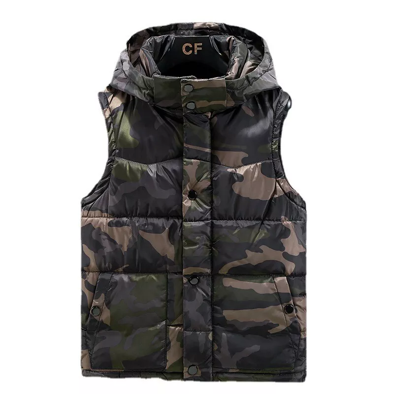 Mens camo hotsell puffer vest