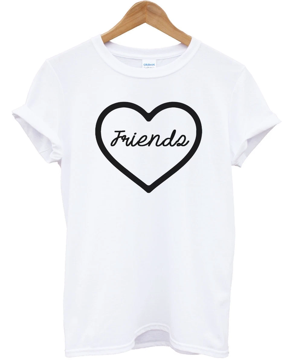 Best Friends T Shirt Matching Best Forever Basic BMFL Tumblr Gilrs Women Top