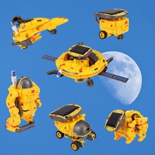STEM Toys Solar Space Robot Toys, STEM Science Experiment Building Kit, 6-in-1