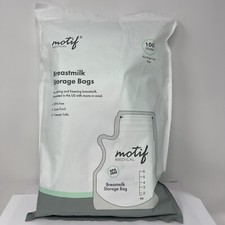 Motif Medical Breast Milk Storage Bags 8oz Single Use Bags 100 count BPA-Free