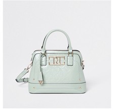 Riverisland Monogram Patent Bag With Wallet