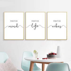 Simple Quotes Canvas Poster Black White Minimalist Wall Art Print Home Decor Ebay