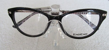NEW BEBE BB 4181 001 Eyeglass Frames Black w/ Crystals 52 16 135 158.00