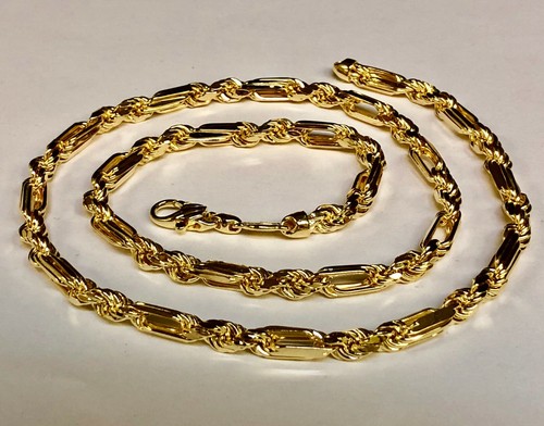 Diamond Cut Figarope Chain/Necklace 