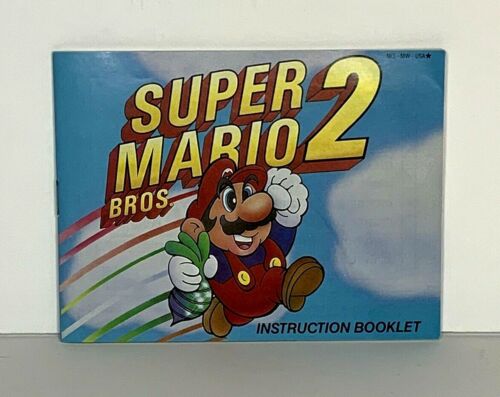Super Mario Bros 2 NES Nintendo Instruction Booklet Only Original & Authentic!  - Photo 1 sur 7
