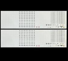 Leviathan Regiment Numbers Primaris Space Marines Decals Transfers x2 40k