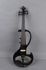 Yinfente Black 4/4 Electric Silent Violin Solid wood Free Case Nice Tone EV6