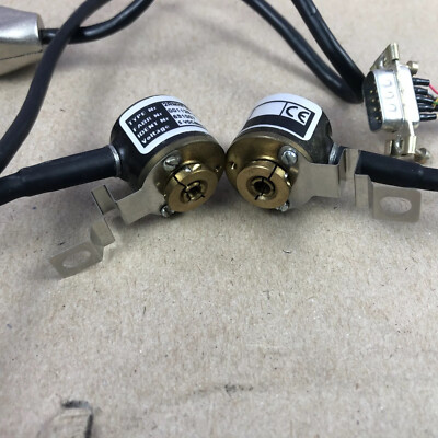 Lot of 2: Scancon Incremental 4mm Hollow Shaft Encoder 2RMHF 5000 Puls/Rev 5Vdc