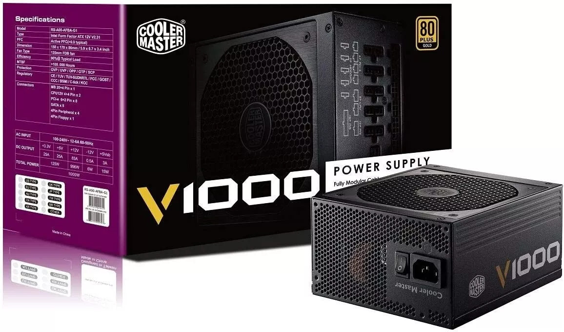 COOLER MASTER V1000 1000 Watts PSU