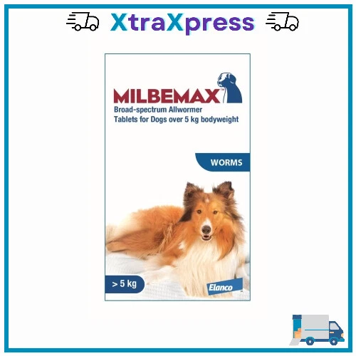 Milbemax Allwormer / Heartworm Tablets For Dogs Over 5kg - Picture 4 of 16