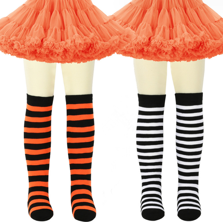 NUEVO Niños Niña Niños Elfo Navidad Abeja Rayas Pantimedias Medias Disfraz Medias