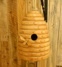 Wooden Bird House Nesting Box - Flat Bee Hive