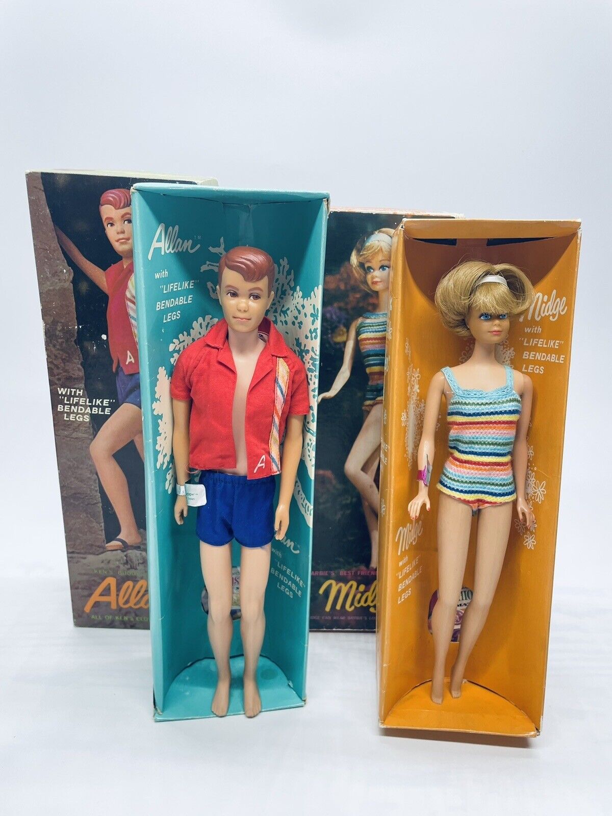 Vintage 1964 Allan Doll (Bendable Leg )( By Barbie Mattel ) ORIGINAL , Very  Rare 