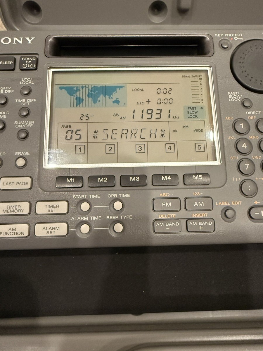 SONY ICF-SW55 WORLD BAND & SHORT WAVE RECEIVER RADIO AM FM