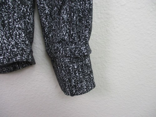 Lululemon Extra Mile Manga Larga Talla 6 Negro Blanco Traje Jacquard Rulu W3AZNS - Imagen 5 de 13