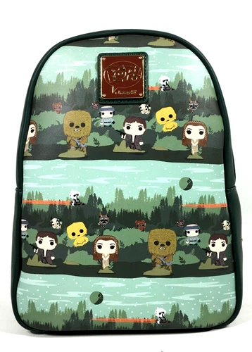 Loungefly POP Star Wars Hans Solo and Princess Leia Endor Forest Mini Backpack