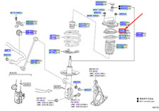 LEXUS UX Federbeinlager vorne 48619F4010 NEU ORIGINAL