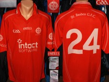 St. Brides Gfc Gaa Club O'Neills #24 Red Shirt Jersey Gaelic Ireland Kit Top