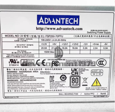 1PC NEW ADVANTECH FSP250-70PFU 250W industrial computer power supply