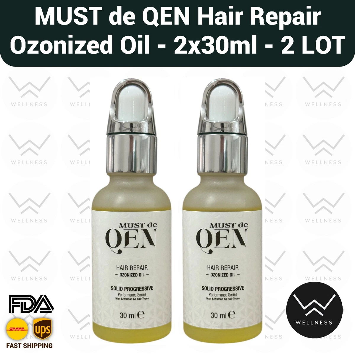 Shampoing Must De Qen Anti-Chute & Nourrissant - Lot De 2 Flacons De 200ml