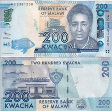 Malawi 200 Kwacha 2012 P 60 a UNC