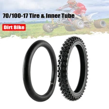 70/100-17 2.75-17 Tire & Inner Tube For Yamaha TTR125 YZ85 Front Dirt Pit Bike