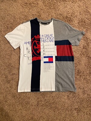 Tommy Hilfiger, Hilfiger Collection, T-shirt, Patchwork Size M