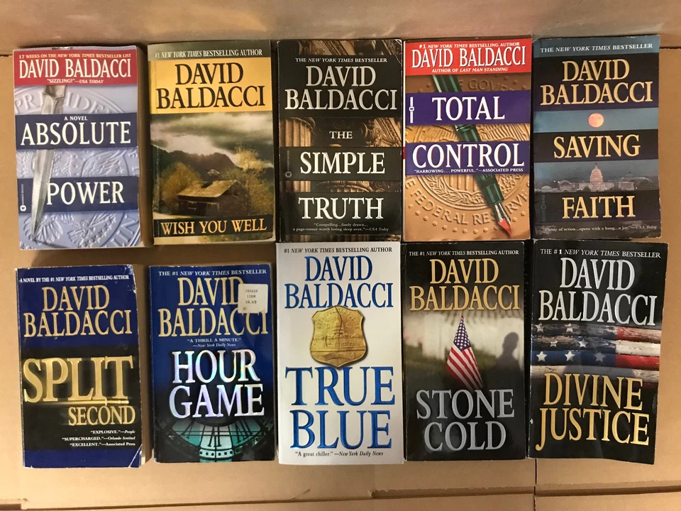 Lot of 10 DAVID BALDACCI Books KING & MAXWELL WILL ROBIE PULLER PAPERBACK*RANDOM - Image 4 of 4