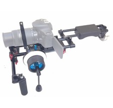 Sistema di montaggio a spalla per fotocamera DSLR DV e messa a fuoco Shootvilla