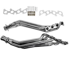 1x Exhaust Stainless Steel Silver For Mustang GT 5.0L V8 2011-2016 Gasoline