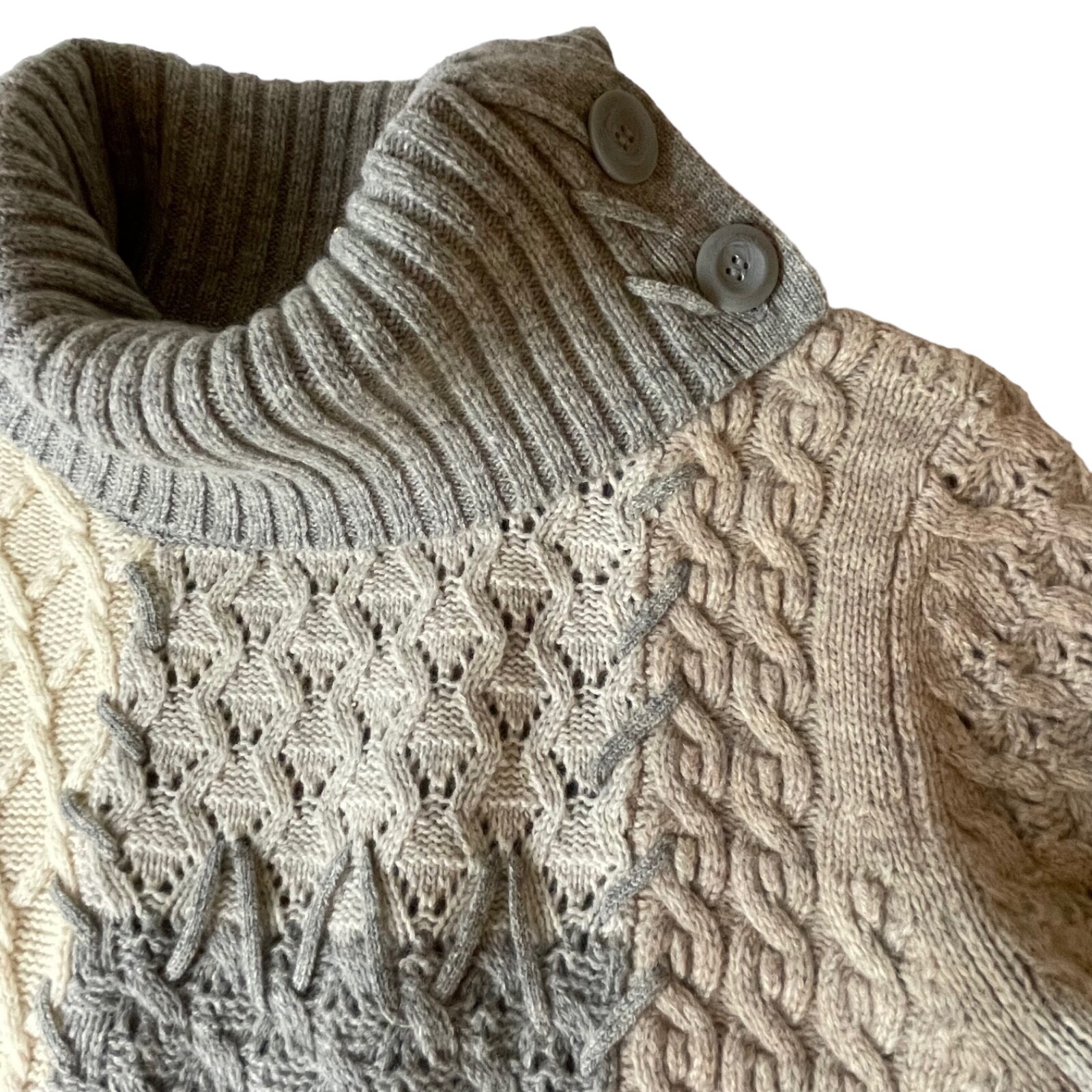 Sundance Lambswool Blend Patchwork Sweater Women’… - image 7