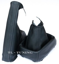 Schaltsack + Handbremssack FADEN GRAU passend für OPEL CORSA B, TIGRA A Leder