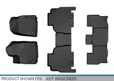 SMARTLINER All Weather 3 Row Floor Mat Set for 2022-23 Jeep Wagoneer