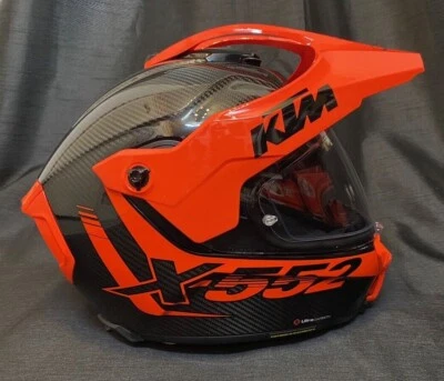 X-Lite X552 Ultra Carbon KTM Aufkleber Adventure Road Motorrad Orange Helm - Bild 1 von 4