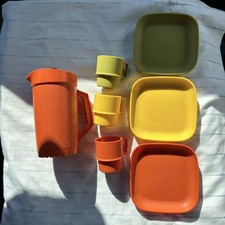 Vintage Tupperware Toys Mini-Serve-It Children's Serving Set USED