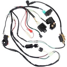 Kit for 50 70 90CC 110CC ATV Electric Quad Wiring Harness Wire Loom CDI Ignition