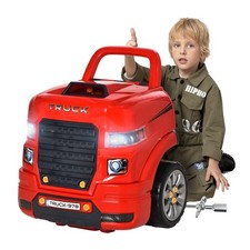 Kids Truck Engine Toy Educational Car Service Playset Play Workshop for 3-5 Year