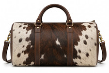 Genuine Cowhide leather Duffle Bag Travel Wee...