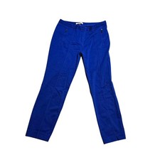 DKNYC Women  s Royal Blue Mid Rise Straight Fit Dress Pants 10