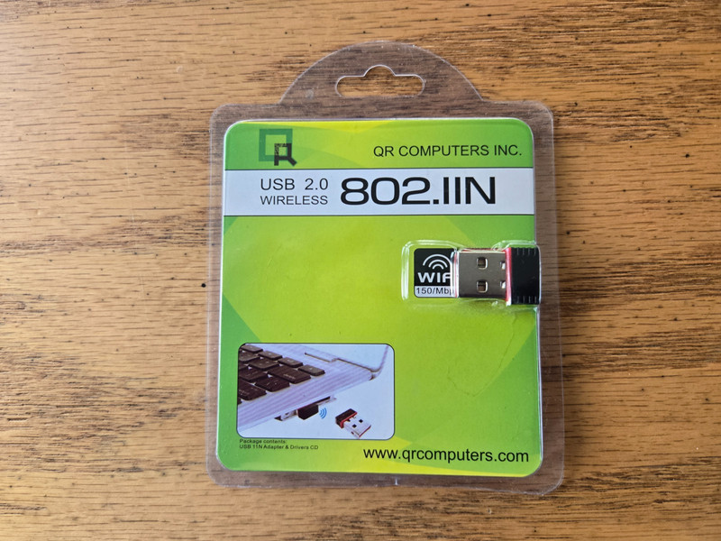 QR Computers Inc. 802.IIN USB 2.0 802.11n Wi-Fi Adapter 150Mbps* Brand New!