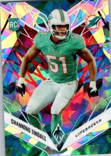 Channing Tindall 2022 Phoenix Fire and Ice Rookie Card 26/50 #173 - Dolphins