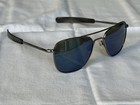 Randolph Engineering RE Aviator Size 55 Bayonet Temples Blue Steel / Gunmetal — photo 2