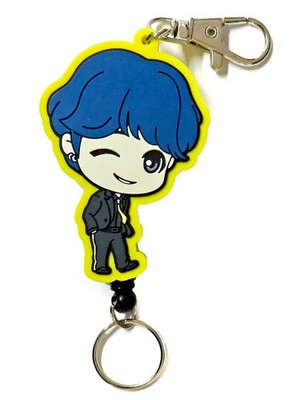 Keychain SUGA (BTS) Butter Rubber Reel Keychain ''TinyTAN''
