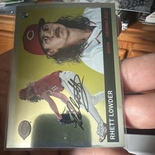 Topps 2024 Chrome Rhett Lowder Cincinnati Reds Autograph Card #205