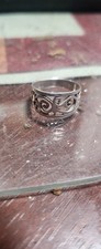Sterling Silver Swirls Ring 925 Size 6