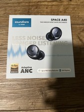 Brand new Black Soundcore Space A40 Wireless Earbuds Active Noise Cancelling