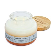 Mandarin Guava Scented Two Wick 18oz Ombre Bell Jar Candle for Home Decor