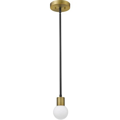 Z-Lite 621MP-MB-FB Neutra Pendant Matte Black and Foundry Brass - Picture 7 of 8