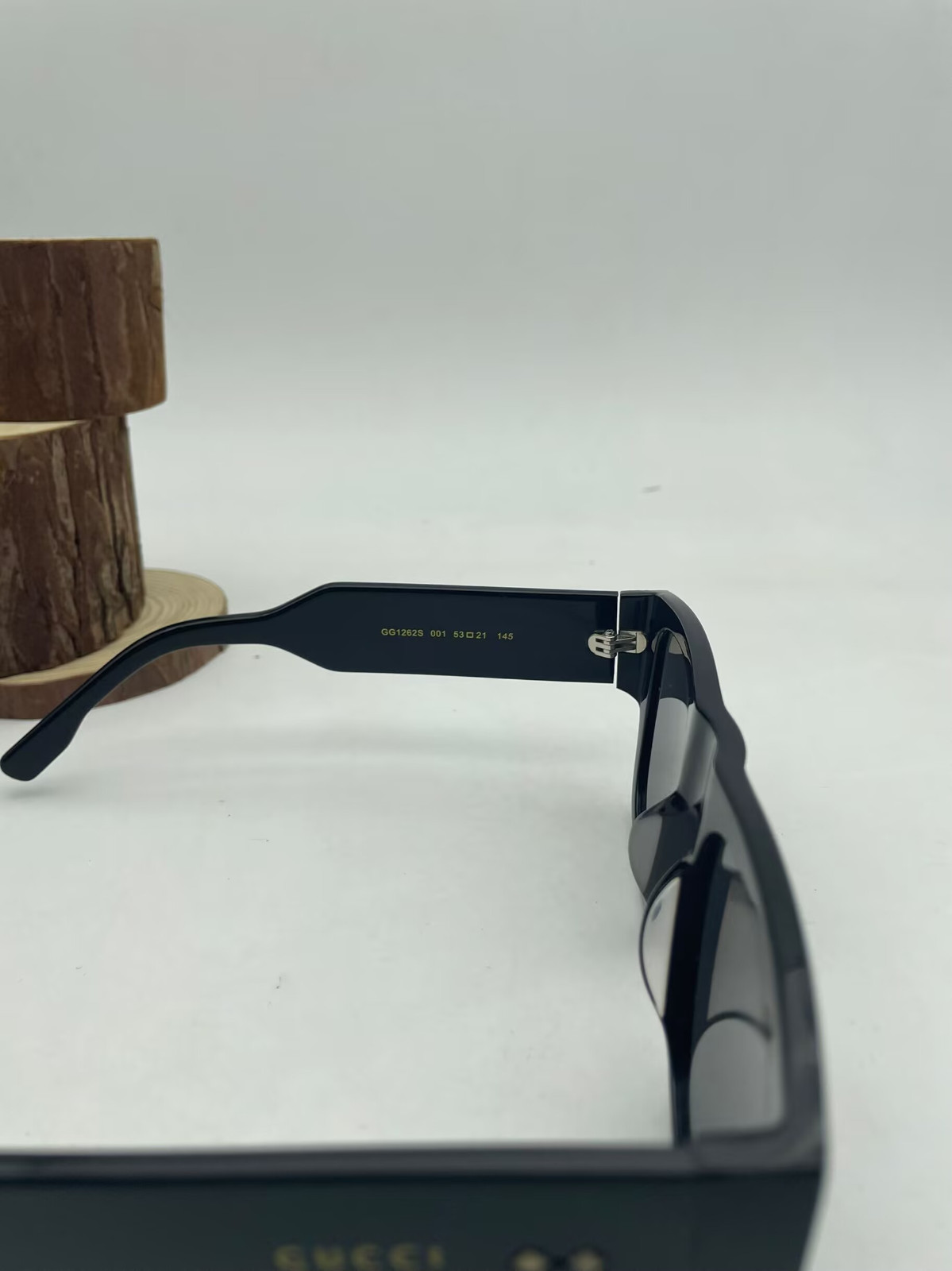 GUCCI GG1262S  Rectangular Squared Acetate Black … - image 3