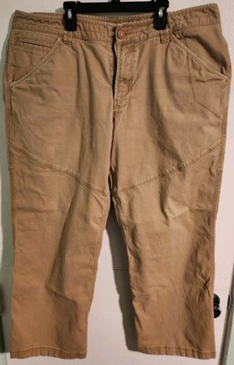 The North Face Canvas Hiking/Work Pants Light Brown Men's Size 40x30 *Good Cond*